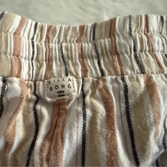 Billabong Road Trippin Striped Midrise Drawcord Waist Shorts S - Picture 6 of 7